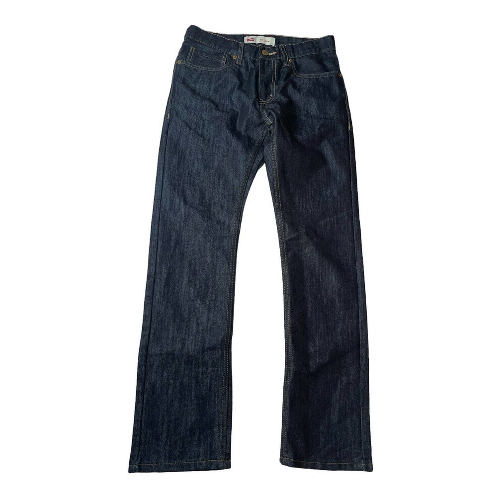 Levi's 511 Slim Fit Dark Wash Blue Jeans Boys Size 28X28 16 Reg
